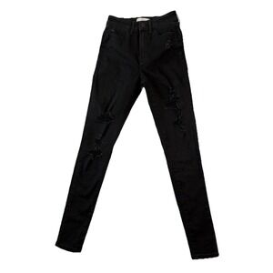 Sol Super High Rise Womens Jeggings‎ Sz 1/25W Black